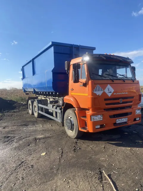 Автомобиль спец. назнач. с крюковым погрузчиком PALFINGER MT20_PI-SZ_0 (КАМАЗ 780637), 2020 года выпуска, цвет кузова оранжевый, мощность двигателя кВт/л, с. 294/399,7,  г/н А943ХХ123, прицеп-контейнеровоз для сменных кузовов типа мультилифт модель 780105,  сменный кузов для системы мультилифт – 9 шт.