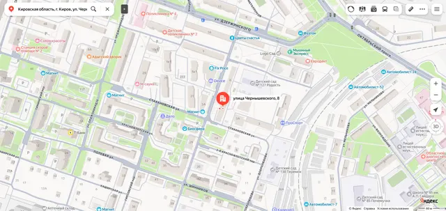Жилое помещение «комната» площадью 18,3 кв.м., этаж № 1, кадастровый номер 43:40:000041:792, расположенное по адресу: Кировская область, г. Киров, ул. Чернышевского, д. 8, кв. 1
