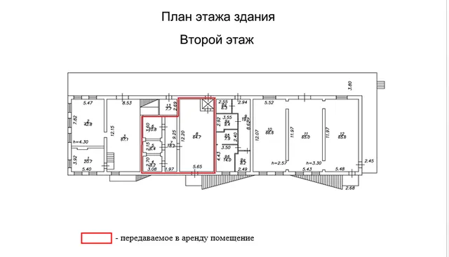 Право заключения договора аренды объекта недвижимого имущества АО «Военторг - Запад» - нежилое помещение, общей площадью 108,30 кв.м, в составе помещений №№4,5,6,7,8 расположенное на втором этаже нежилого здания «Двухэтажное кирпичное здание склада № 1, Литера А», кадастровый номер 35:24:0303001:154, площадью 1016,70 кв.м, по адресу: Российская Федерация, Вологодская область, городской округ Город Вологда, город Вологда, улица Железнодорожная, дом 4а, строение 7