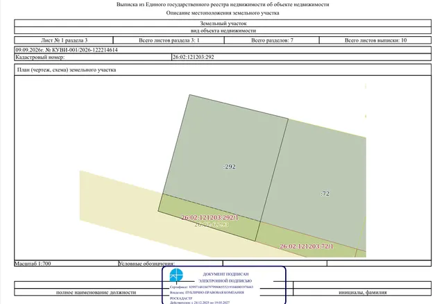 О проведении аукциона в электронной форме на право заключения договора аренды земельного участка с кадастровым номером 26:02:121203:292, площадью 2500 кв.м., местоположение: Российская Федерация, Ставропольский край, Ипатовский муниципальный округ, село Добровольное, улица Школьная, земельный участок 8б, вид разрешенного использования: садоводство, категория земель: земли населенных пунктов, из земель государственная собственность на которые не разграничена