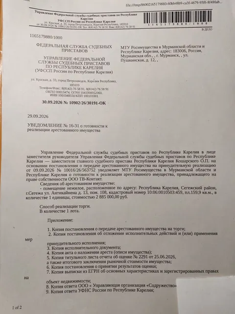 Нежилое помещение с кадастровым номером 10:06:0010503:459