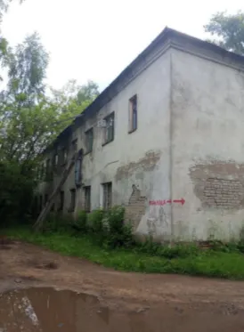 Здание административного корпуса, расположенное по адресу: Кировская область, Юрьянский район, пгт Мурыгино, ул. Новая, д. 34, общей площадью 644,7 кв. м. Кадастровый номер объекта 43:38:270106:894.